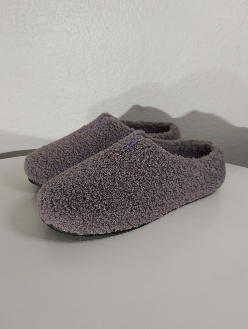 BOMBAS Dusty Purple Women's Sunday Cozy Fluffy Slipper W/Memory Foam WM Size 9